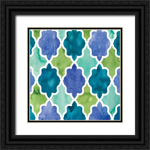 Zinga 9 Black Ornate Wood Framed Art Print with Double Matting by Robinson, Carol