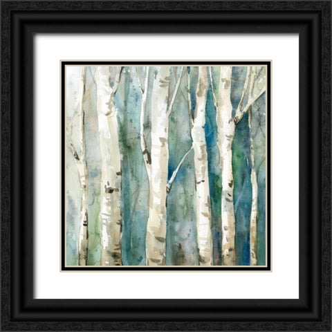 River Birch II Black Ornate Wood Framed Art Print with Double Matting by Robinson, Carol