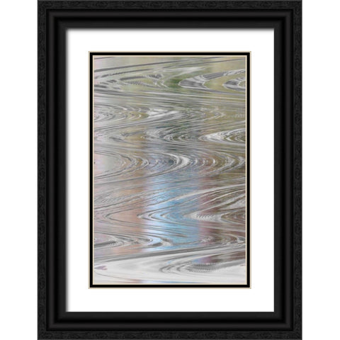 Ice Flow Black Ornate Wood Framed Art Print with Double Matting by Jill, Susan