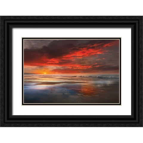 Before The Black Ornate Wood Framed Art Print with Double Matting by Calascibetta, Mike