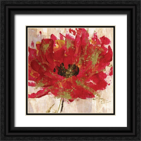 Red Infusion III Black Ornate Wood Framed Art Print with Double Matting by Craven, Katrina