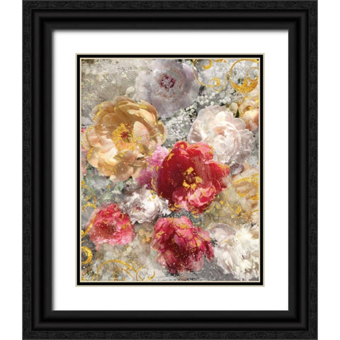 Roses Everlasting I Black Ornate Wood Framed Art Print with Double Matting by Nan