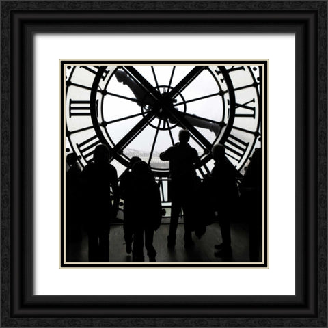 Silhouettes At Musee Black Ornate Wood Framed Art Print with Double Matting by Delimont, Danita