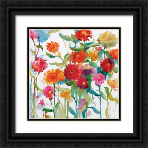Zinnia Mixer II Black Ornate Wood Framed Art Print with Double Matting by Troise Heidel, Theresa