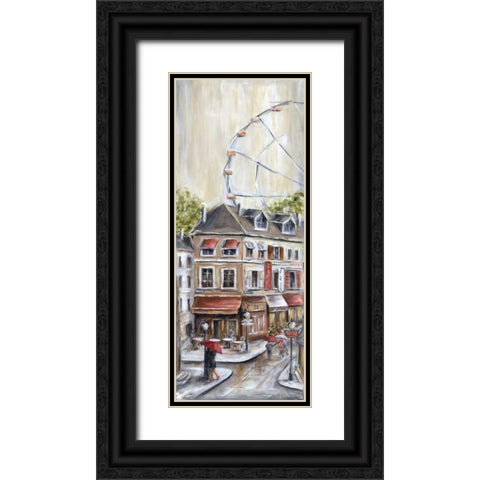 Paris Under the Black Ornate Wood Framed Art Print with Double Matting by Dunlap, Marilyn