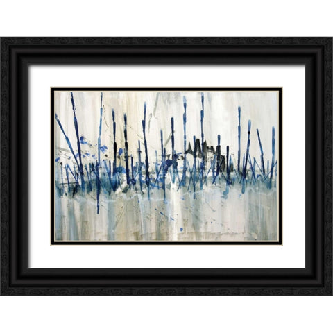 Marshes Edge Black Ornate Wood Framed Art Print with Double Matting by Jill, Susan