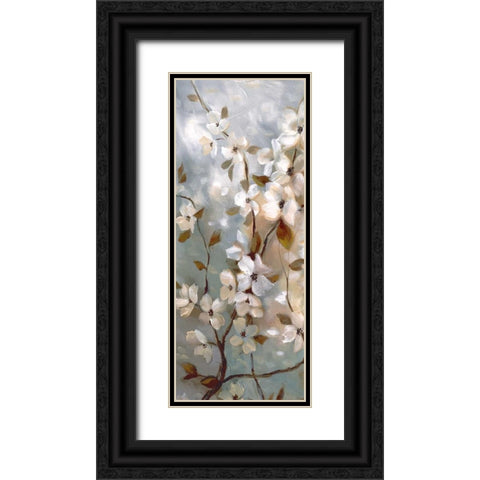 Blossoms of Spring I Black Ornate Wood Framed Art Print with Double Matting by Nan