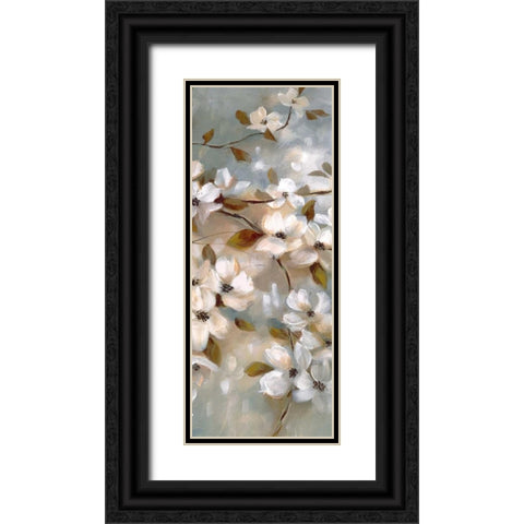 Blossoms of Spring II Black Ornate Wood Framed Art Print with Double Matting by Nan