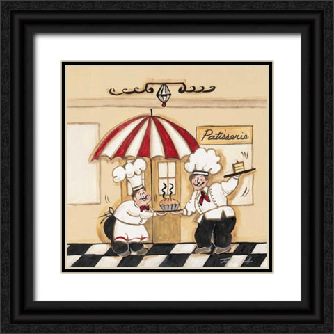 Patisserie Black Ornate Wood Framed Art Print with Double Matting by Alldredge, Joy