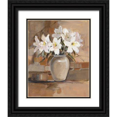 Fresh Accents II Black Ornate Wood Framed Art Print with Double Matting by Oesterle, Roz
