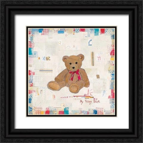 My Teddy Bear Black Ornate Wood Framed Art Print with Double Matting by Pope, Kate and Elizabeth