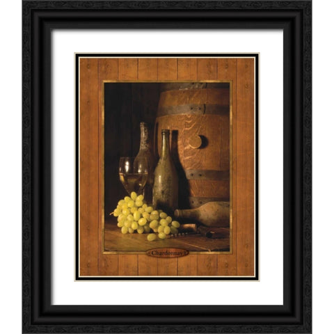 Vineyard Tour II Black Ornate Wood Framed Art Print with Double Matting by Dancause, Alain