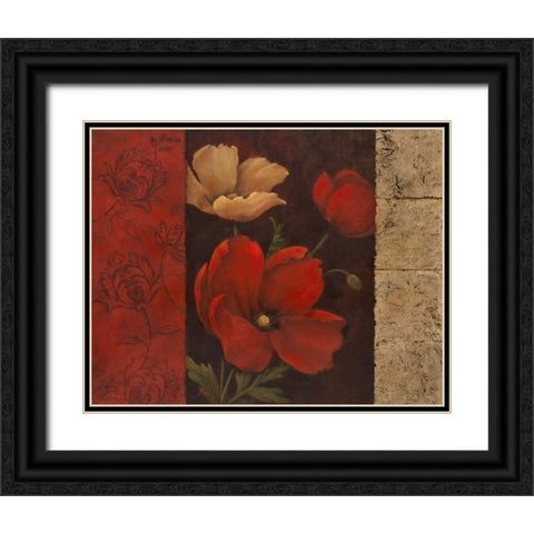 Garden Treasure I Black Ornate Wood Framed Art Print with Double Matting by Nan