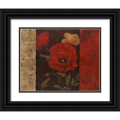 Garden Treasure II Black Ornate Wood Framed Art Print with Double Matting by Nan