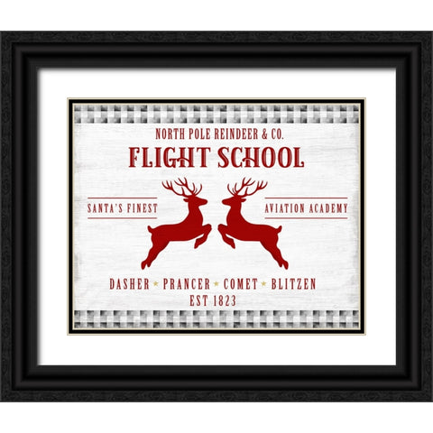 Flight School Black Ornate Wood Framed Art Print with Double Matting by Carpentieri, Natalie