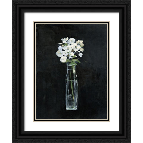 Sophisticated Farm Floral Black Ornate Wood Framed Art Print with Double Matting by Swatland, Sally