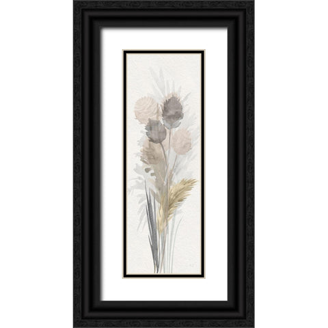 Cattail Road II Black Ornate Wood Framed Art Print with Double Matting by Jill, Susan