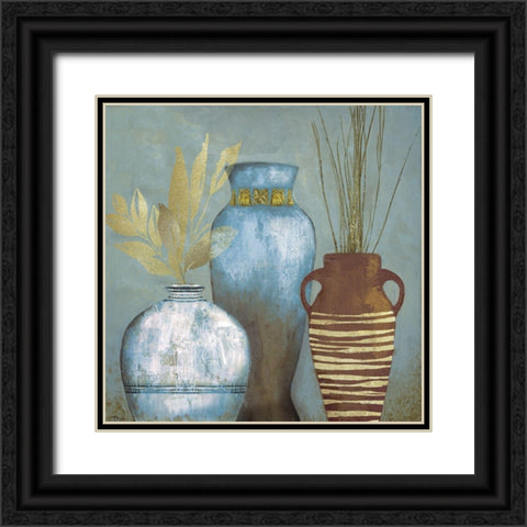 Portofino I Black Ornate Wood Framed Art Print with Double Matting by Tava Studios