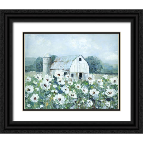 Dream Fields Black Ornate Wood Framed Art Print with Double Matting by Swatland, Sally