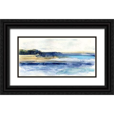 Indigo Bay Black Ornate Wood Framed Art Print with Double Matting by Swatland, Sally