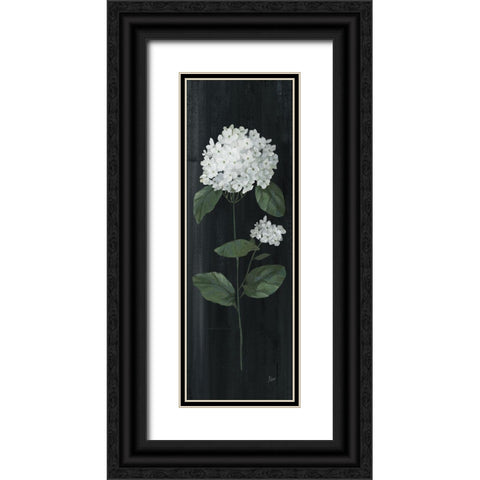 White Country Botanical II Black Ornate Wood Framed Art Print with Double Matting by Nan