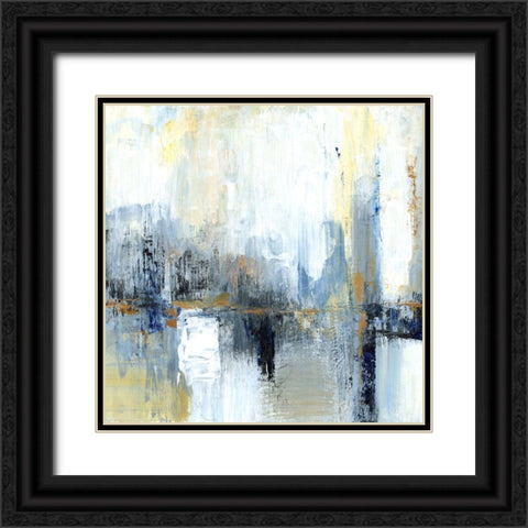 Sweeping City I Black Ornate Wood Framed Art Print with Double Matting by Tava Studios