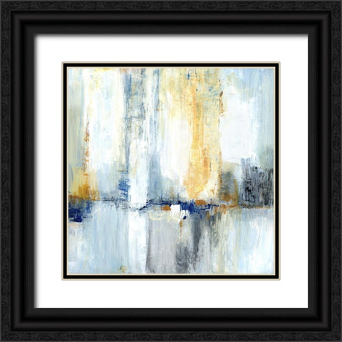Sweeping City II Black Ornate Wood Framed Art Print with Double Matting by Tava Studios