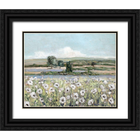 Vintage Poppy Valley Black Ornate Wood Framed Art Print with Double Matting by Swatland, Sally