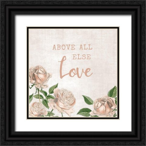 Above All Else Black Ornate Wood Framed Art Print with Double Matting by Carpentieri, Natalie