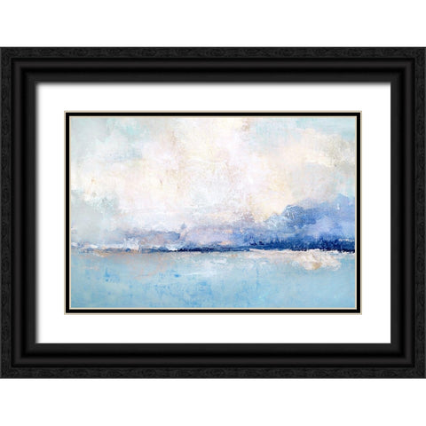 Symphony Bay Black Ornate Wood Framed Art Print with Double Matting by Tava Studios