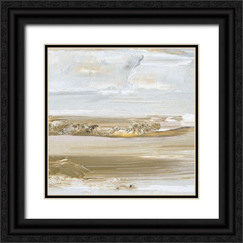 Distant Shoreline Black Ornate Wood Framed Art Print with Double Matting by Jill, Susan