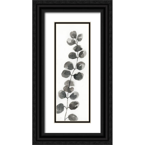 Natural Leaf I Black Ornate Wood Framed Art Print with Double Matting by Nan