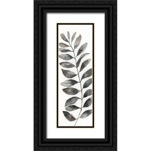 Natural Leaf II Black Ornate Wood Framed Art Print with Double Matting by Nan