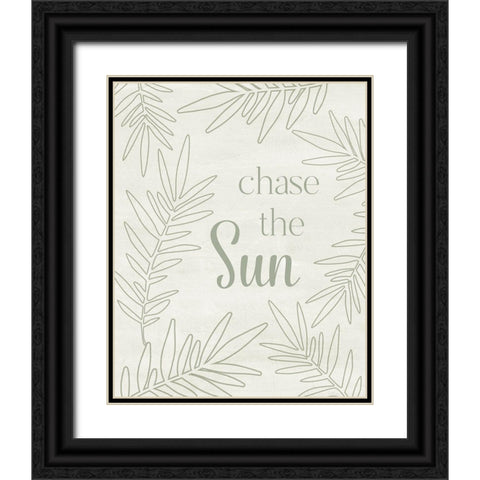 Chase the Sun Black Ornate Wood Framed Art Print with Double Matting by Carpentieri, Natalie