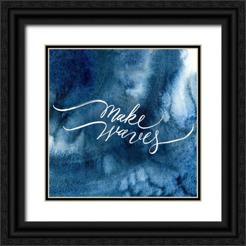 Coastal Waves Black Ornate Wood Framed Art Print with Double Matting by Brockmon, Kristen