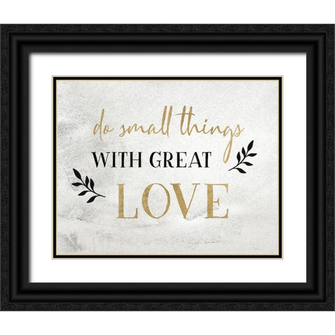Small Things Gold Black Ornate Wood Framed Art Print with Double Matting by Carpentieri, Natalie
