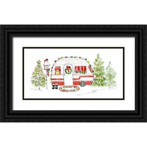 Holiday Camper I Black Ornate Wood Framed Art Print with Double Matting by Swatland, Sally