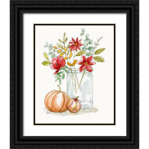 Simple Harvest II Black Ornate Wood Framed Art Print with Double Matting by Nan
