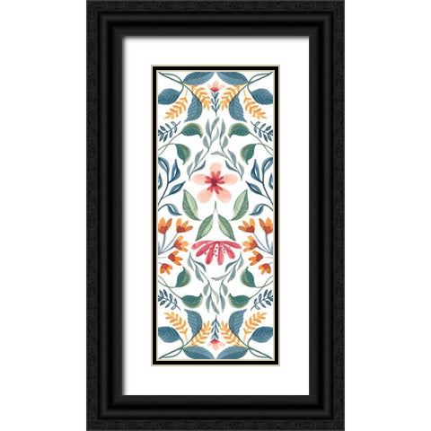Folk Panel II Black Ornate Wood Framed Art Print with Double Matting by Brockmon, Kristen