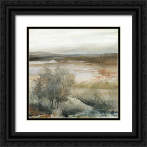 Desert Valley Black Ornate Wood Framed Art Print with Double Matting by Robinson, Carol