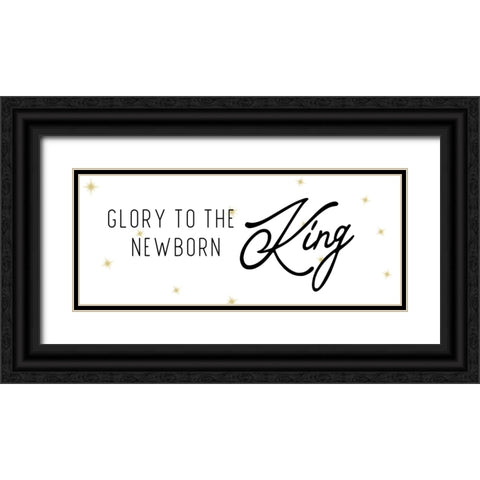 Glory Black Ornate Wood Framed Art Print with Double Matting by CAD Designs
