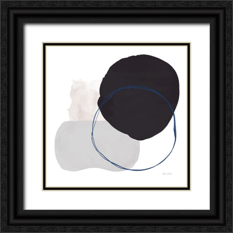 Abstract Thought Black Ornate Wood Framed Art Print with Double Matting by Santiago, Daniela