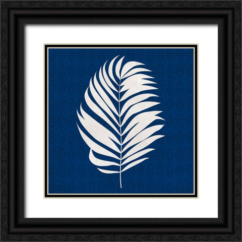 Midnight Palm I Black Ornate Wood Framed Art Print with Double Matting by Jill, Susan