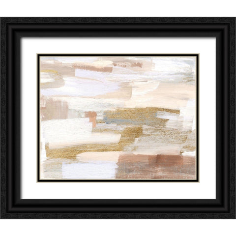Gold Quartz II Black Ornate Wood Framed Art Print with Double Matting by Jill, Susan