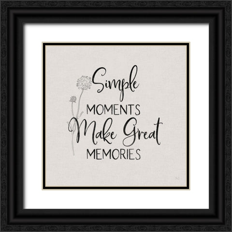 Simple Moments Black Ornate Wood Framed Art Print with Double Matting by Jill, Susan