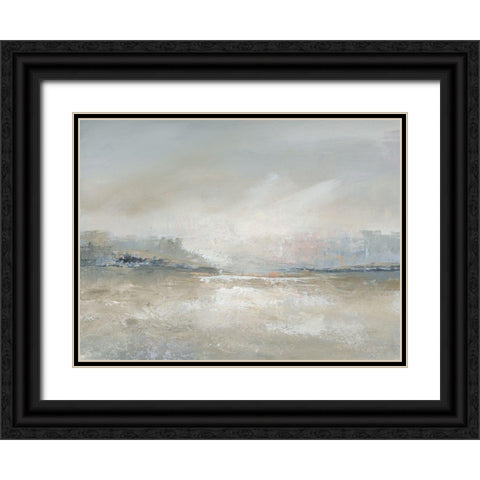 Horizon Haze Black Ornate Wood Framed Art Print with Double Matting by Nan