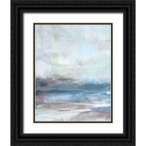 Valle Azzurra Black Ornate Wood Framed Art Print with Double Matting by Butler, John