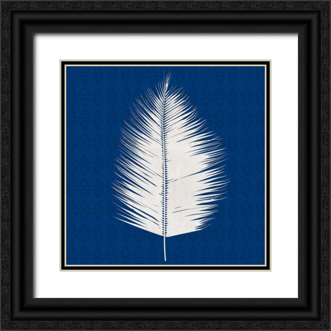 Midnight Palm III Black Ornate Wood Framed Art Print with Double Matting by Jill, Susan