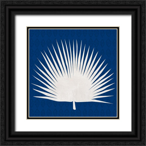 Midnight Palm IV Black Ornate Wood Framed Art Print with Double Matting by Jill, Susan