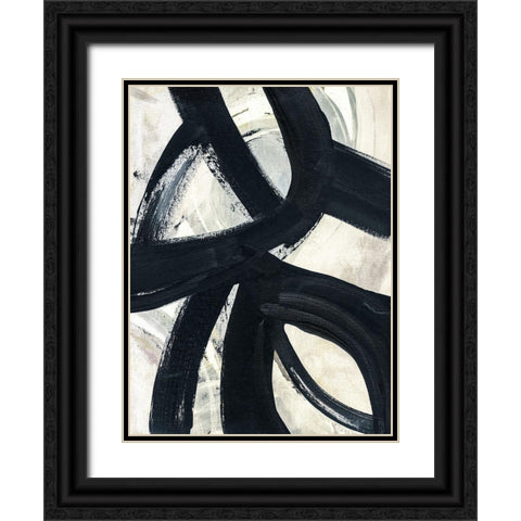 A Day In Brooklyn Black Ornate Wood Framed Art Print with Double Matting by Jill, Susan